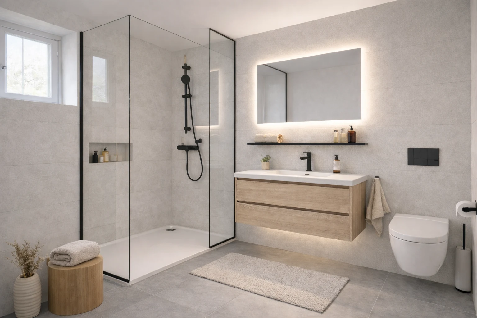 Badkamer na renovatie door RS Constructie